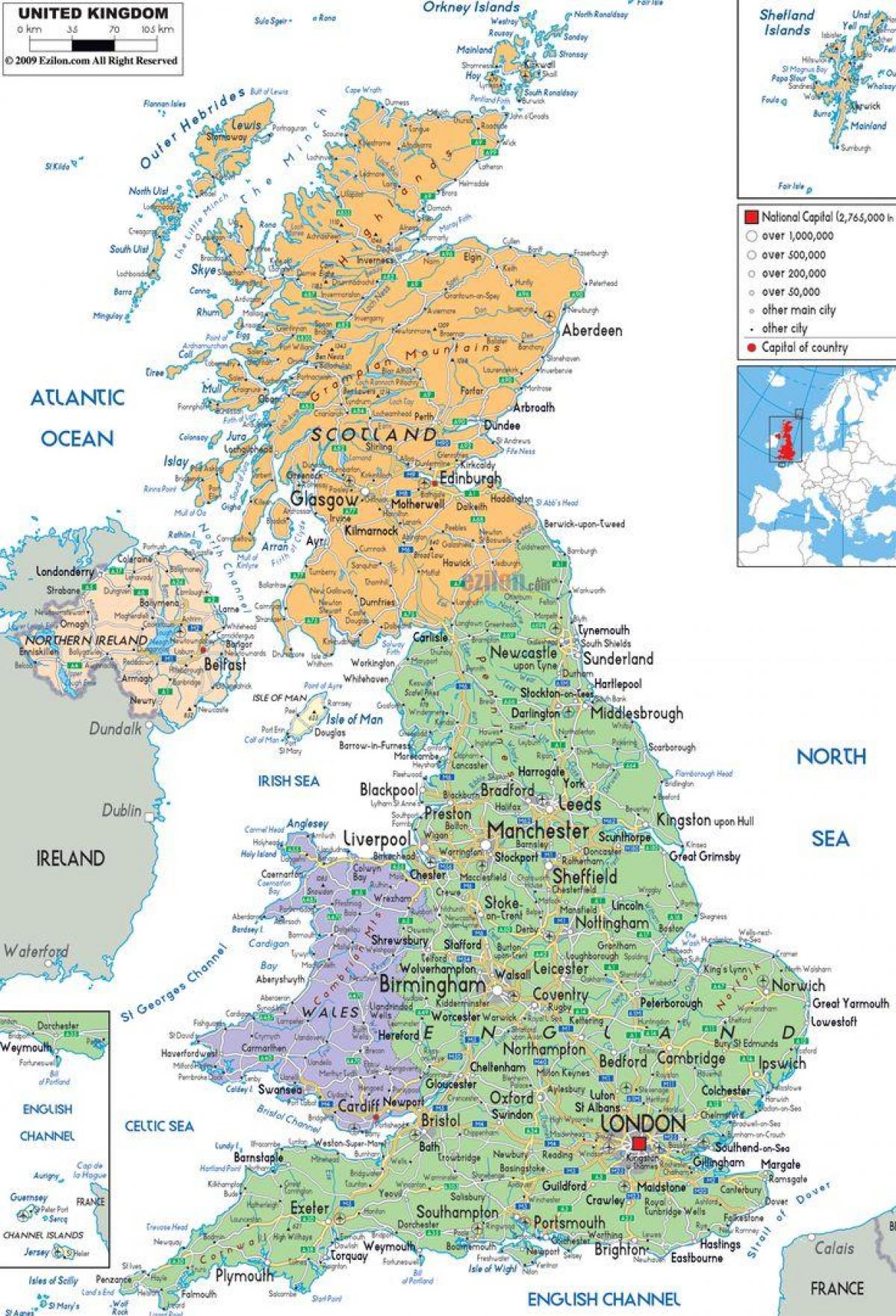 onde está a gran Bretaña no mapa